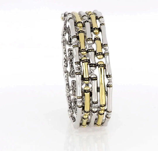 Canias Original Collection - Five-Row Hinged Bangle Bracelet John Medeiros Jewelry Collections