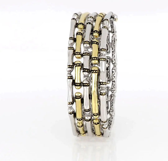 Canias Original Collection - Five-Row Hinged Bangle Bracelet John Medeiros Jewelry Collections