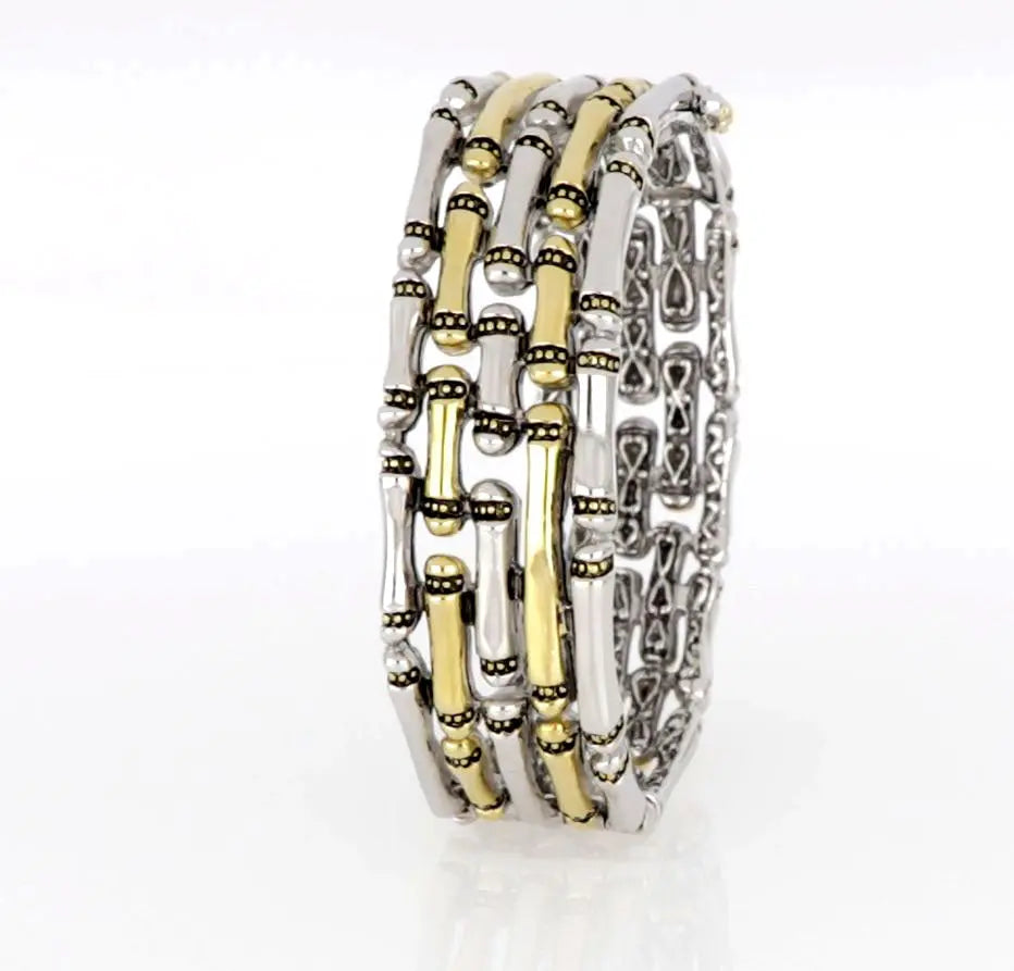 Canias Original Collection - Five-Row Hinged Bangle Bracelet John Medeiros Jewelry Collections