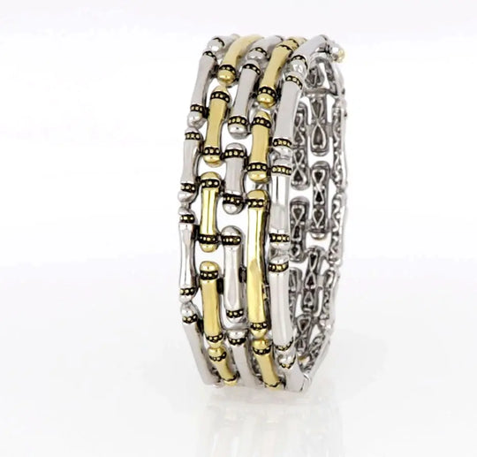 Canias Original Collection - Five-Row Hinged Bangle Bracelet John Medeiros Jewelry Collections