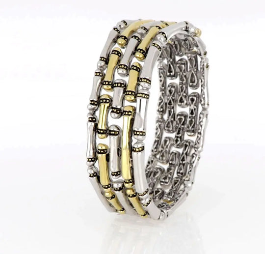 Canias Original Collection - Five-Row Hinged Bangle Bracelet John Medeiros Jewelry Collections