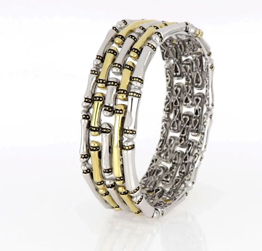 Canias Original Collection - Five-Row Hinged Bangle Bracelet John Medeiros Jewelry Collections