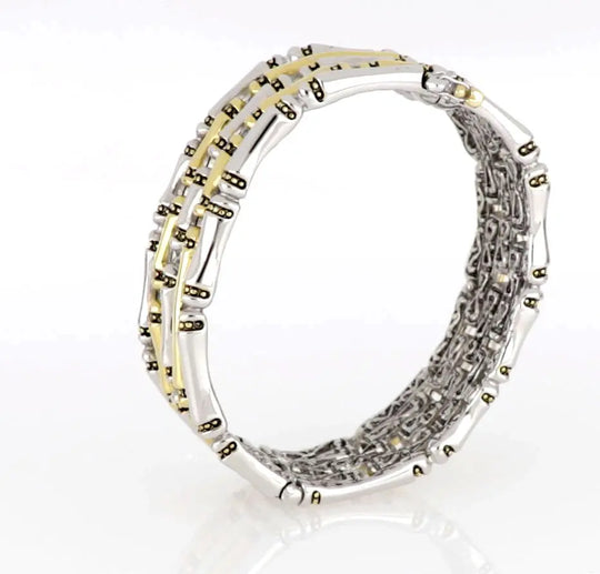 Canias Original Collection - Five-Row Hinged Bangle Bracelet John Medeiros Jewelry Collections
