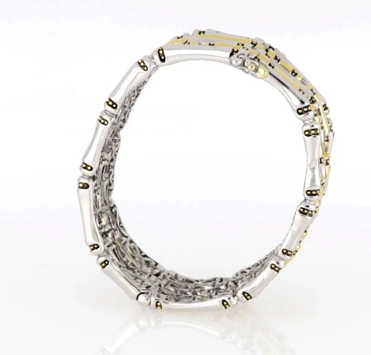 Canias Original Collection - Five-Row Hinged Bangle Bracelet John Medeiros Jewelry Collections