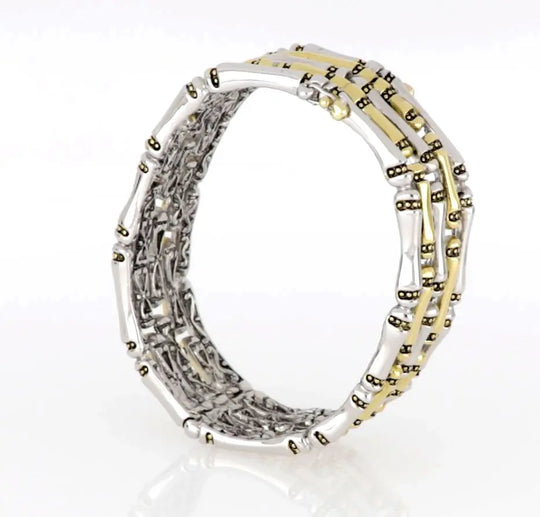 Canias Original Collection - Five-Row Hinged Bangle Bracelet John Medeiros Jewelry Collections