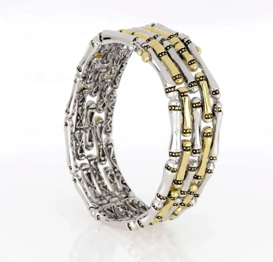 Canias Original Collection - Five-Row Hinged Bangle Bracelet John Medeiros Jewelry Collections