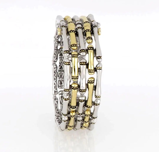 Canias Original Collection - Five-Row Hinged Bangle Bracelet John Medeiros Jewelry Collections