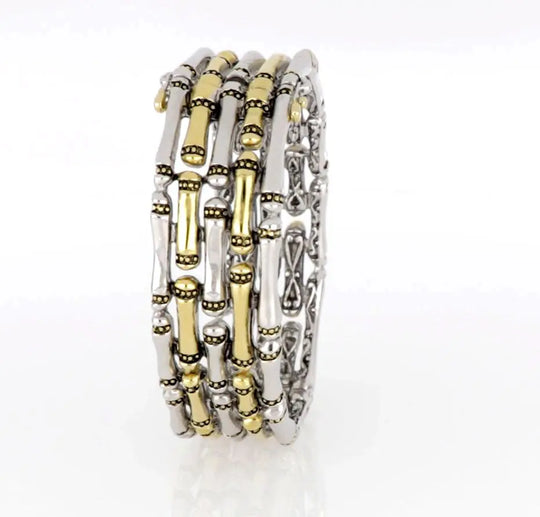 Canias Original Collection - Five-Row Hinged Bangle Bracelet John Medeiros Jewelry Collections