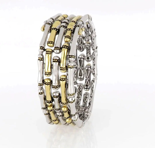 Canias Original Collection - Five-Row Hinged Bangle Bracelet John Medeiros Jewelry Collections