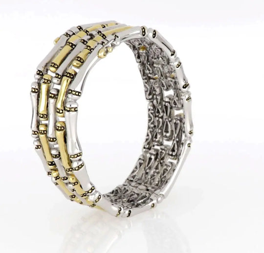 Canias Original Collection - Five-Row Hinged Bangle Bracelet John Medeiros Jewelry Collections