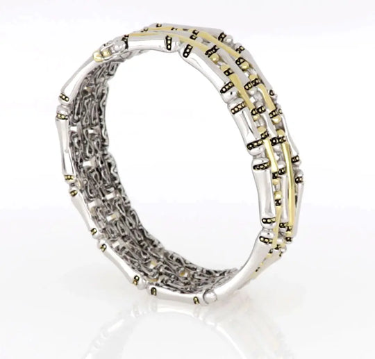 Canias Original Collection - Five-Row Hinged Bangle Bracelet John Medeiros Jewelry Collections