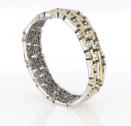 Canias Original Collection - Five-Row Hinged Bangle Bracelet John Medeiros Jewelry Collections