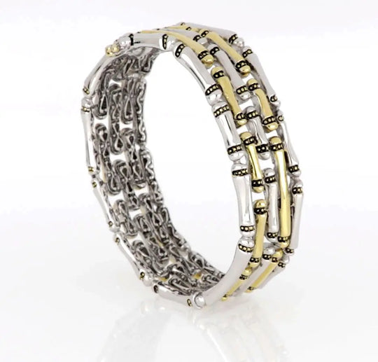 Canias Original Collection - Five-Row Hinged Bangle Bracelet John Medeiros Jewelry Collections