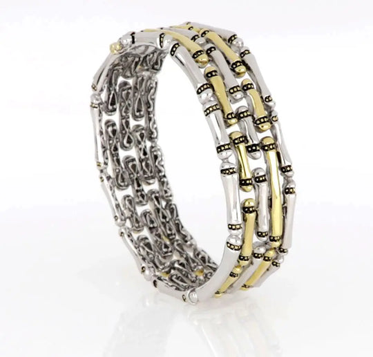 Canias Original Collection - Five-Row Hinged Bangle Bracelet John Medeiros Jewelry Collections