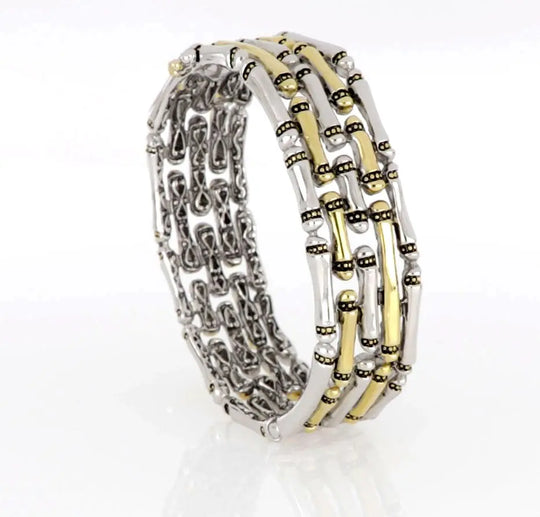 Canias Original Collection - Five-Row Hinged Bangle Bracelet John Medeiros Jewelry Collections