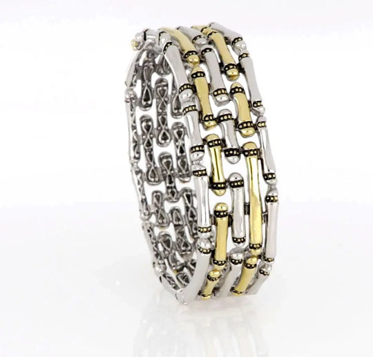 Canias Original Collection - Five-Row Hinged Bangle Bracelet John Medeiros Jewelry Collections