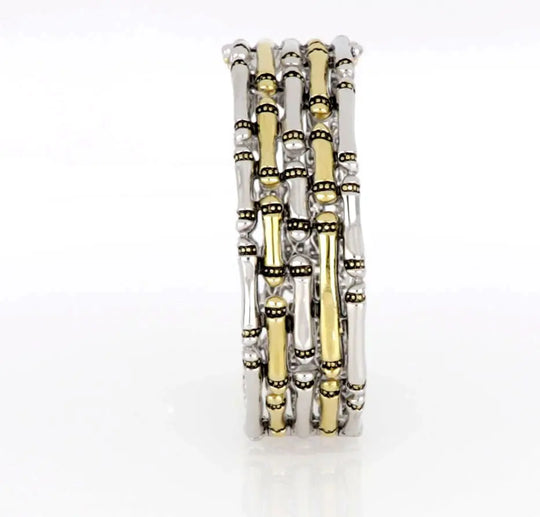 Canias Original Collection - Five-Row Hinged Bangle Bracelet John Medeiros Jewelry Collections