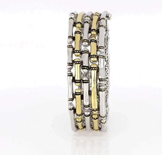 Canias Original Collection - Five-Row Hinged Bangle Bracelet John Medeiros Jewelry Collections