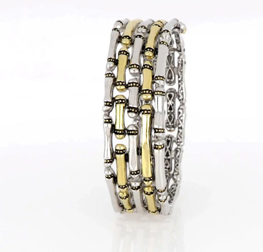 Canias Original Collection - Five-Row Hinged Bangle Bracelet John Medeiros Jewelry Collections