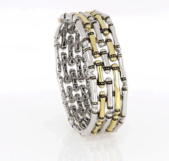 Canias Original Collection - Five-Row Hinged Bangle Bracelet John Medeiros Jewelry Collections