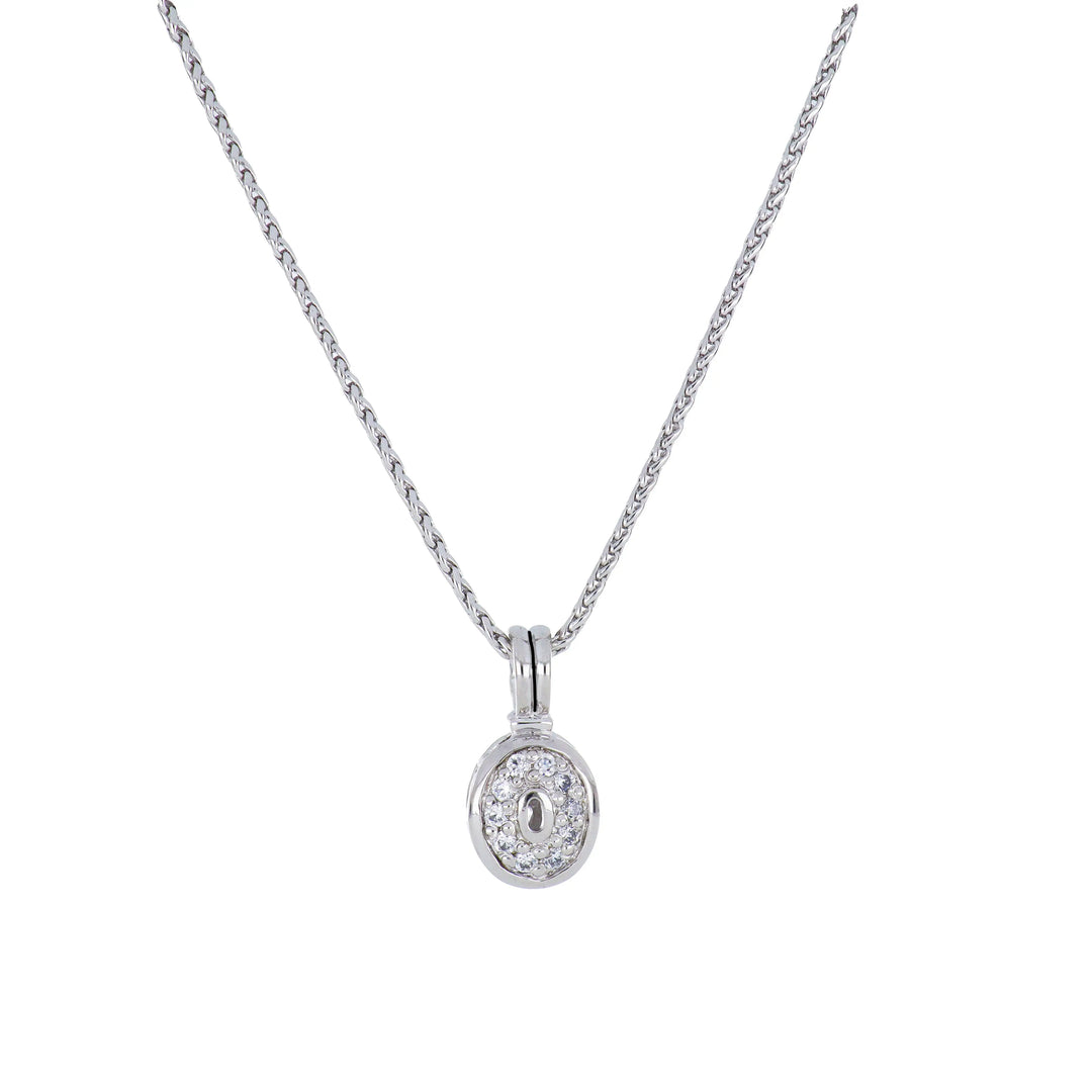 Celebration Collection Oval Shaped Pavé Pendant Necklace 16-18" John Medeiros Jewelry Collections