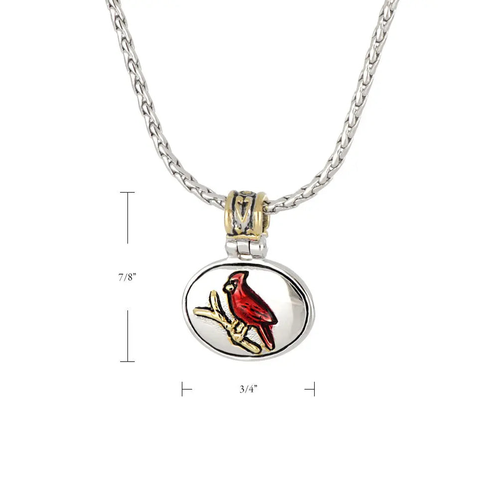Celebration Memories - Red Cardinal Pendant Necklace John Medeiros Jewelry Collections