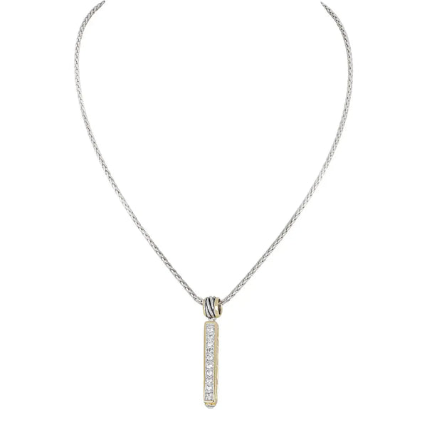 Celebration Petite Pavé - Bar Necklace by John Medeiros