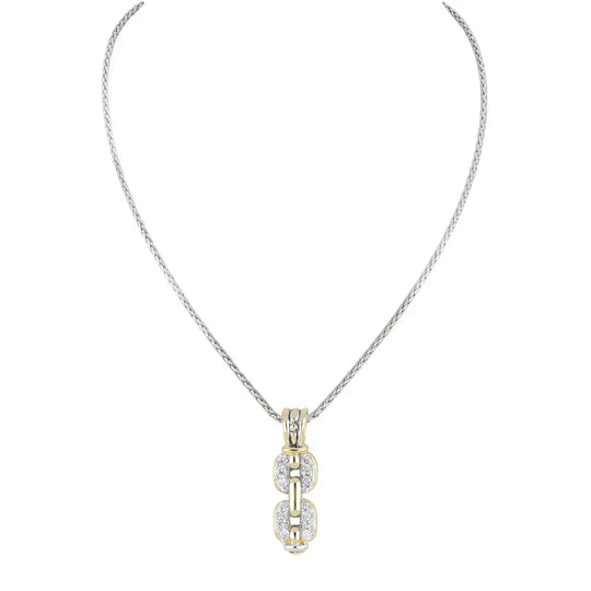 Celebration Petite Pavé - Double Link Pendant Necklace John Medeiros Jewelry Collections