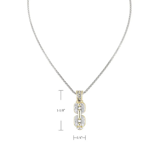 Celebration Petite Pavé - Double Link Pendant Necklace John Medeiros Jewelry Collections