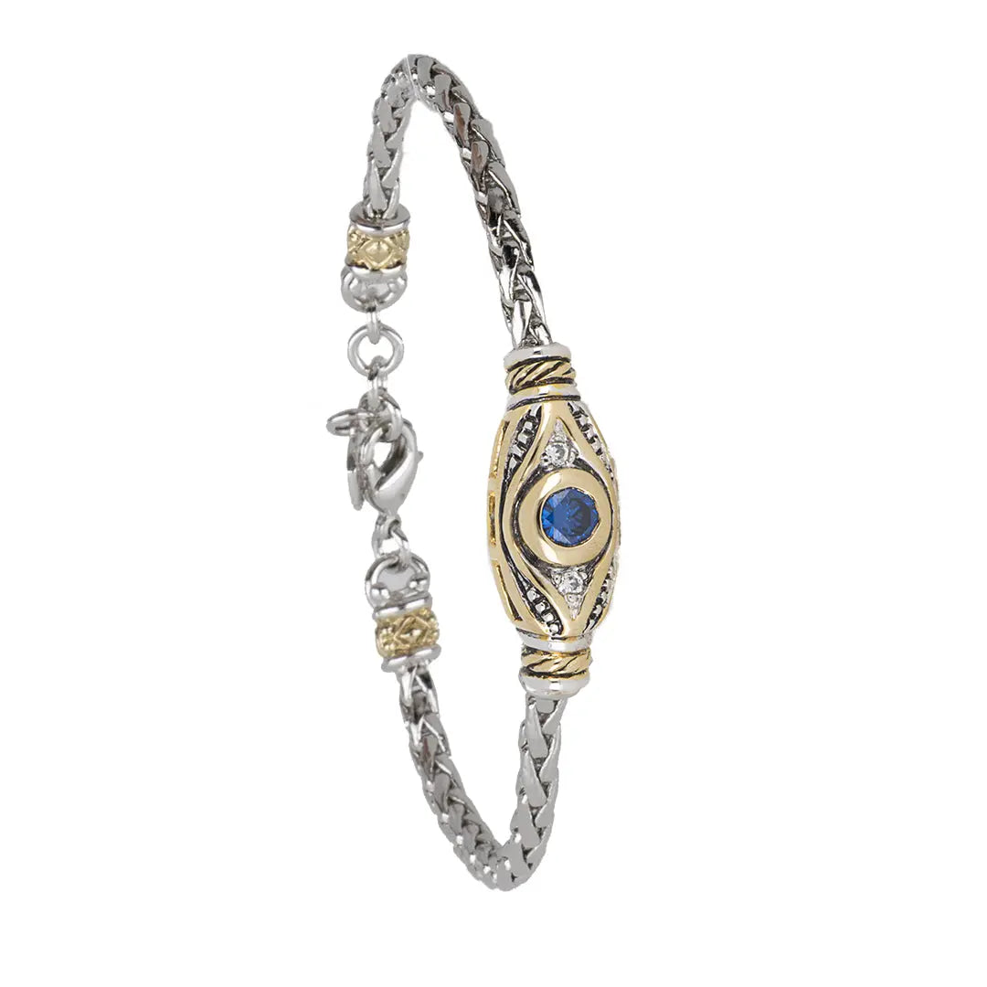 Celebration Petite Pavé - Evil Eye Blue Single Strand Bracelet John Medeiros Jewelry Collections