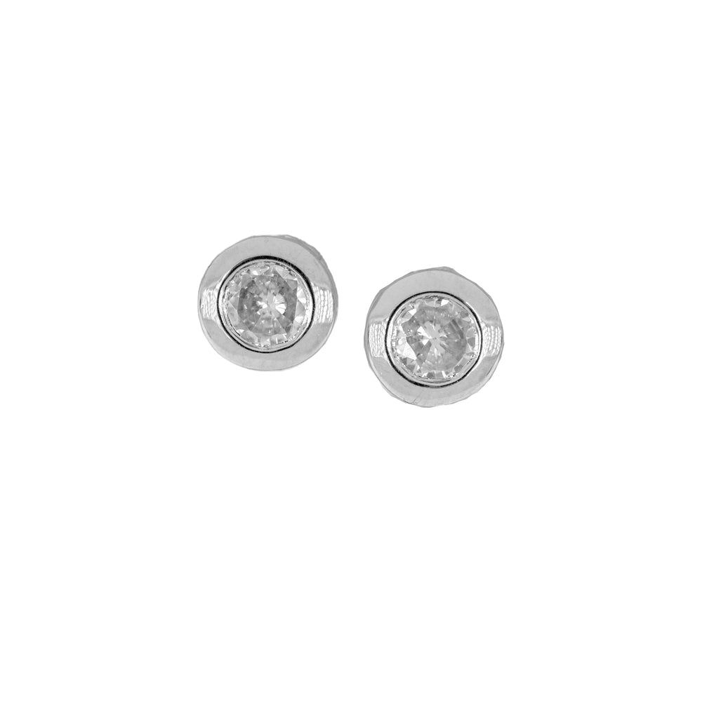 Diamante Bezel 6MM Post Earring John Medeiros Jewelry Collections