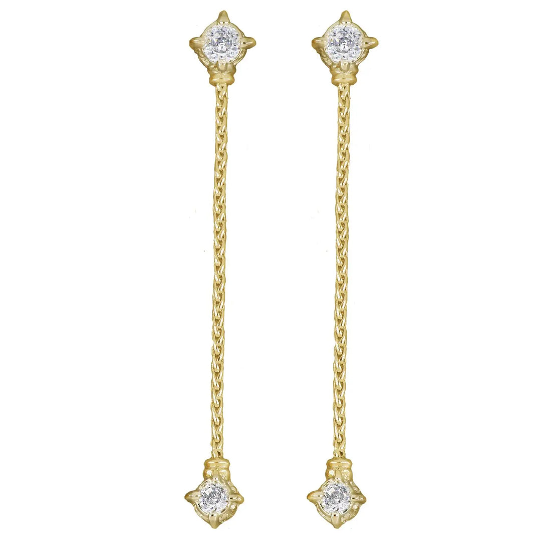 Diamante Cluster 104 - 2" Dangle Post Earrings John Medeiros Jewelry Collections