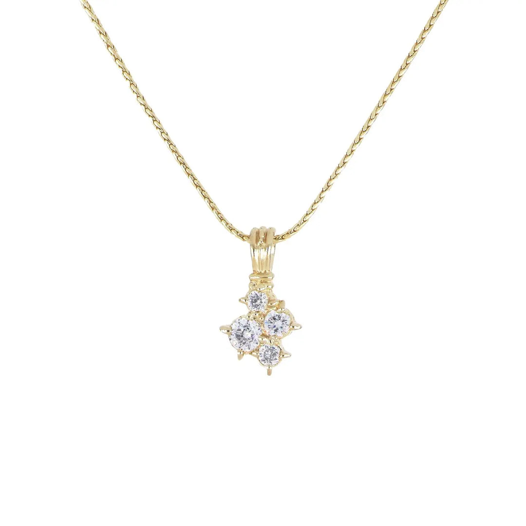 Diamante Cluster 104 - 4 Stone Pendant John Medeiros Jewelry Collections