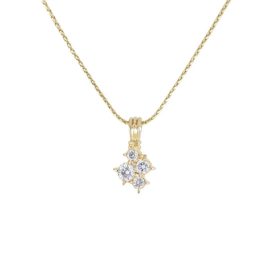 Diamante Cluster 104 - 4 Stone Pendant John Medeiros Jewelry Collections