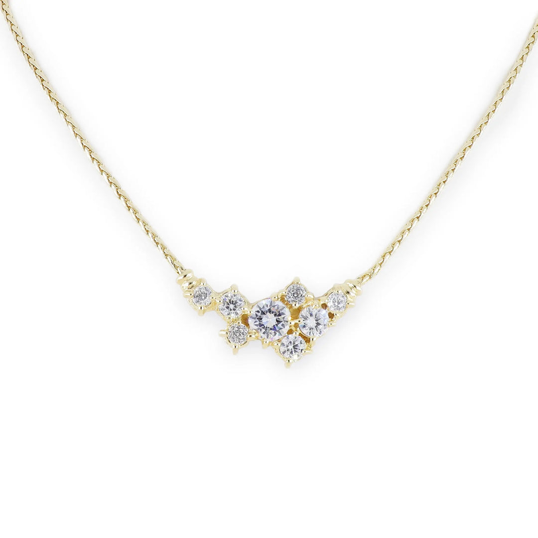 Diamante Cluster 104 - 8 Stone Necklace John Medeiros Jewelry Collections