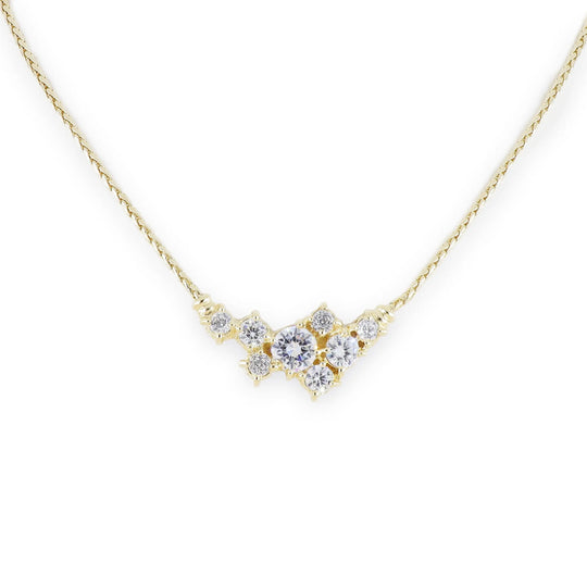 Diamante Cluster 104 - 8 Stone Necklace John Medeiros Jewelry Collections