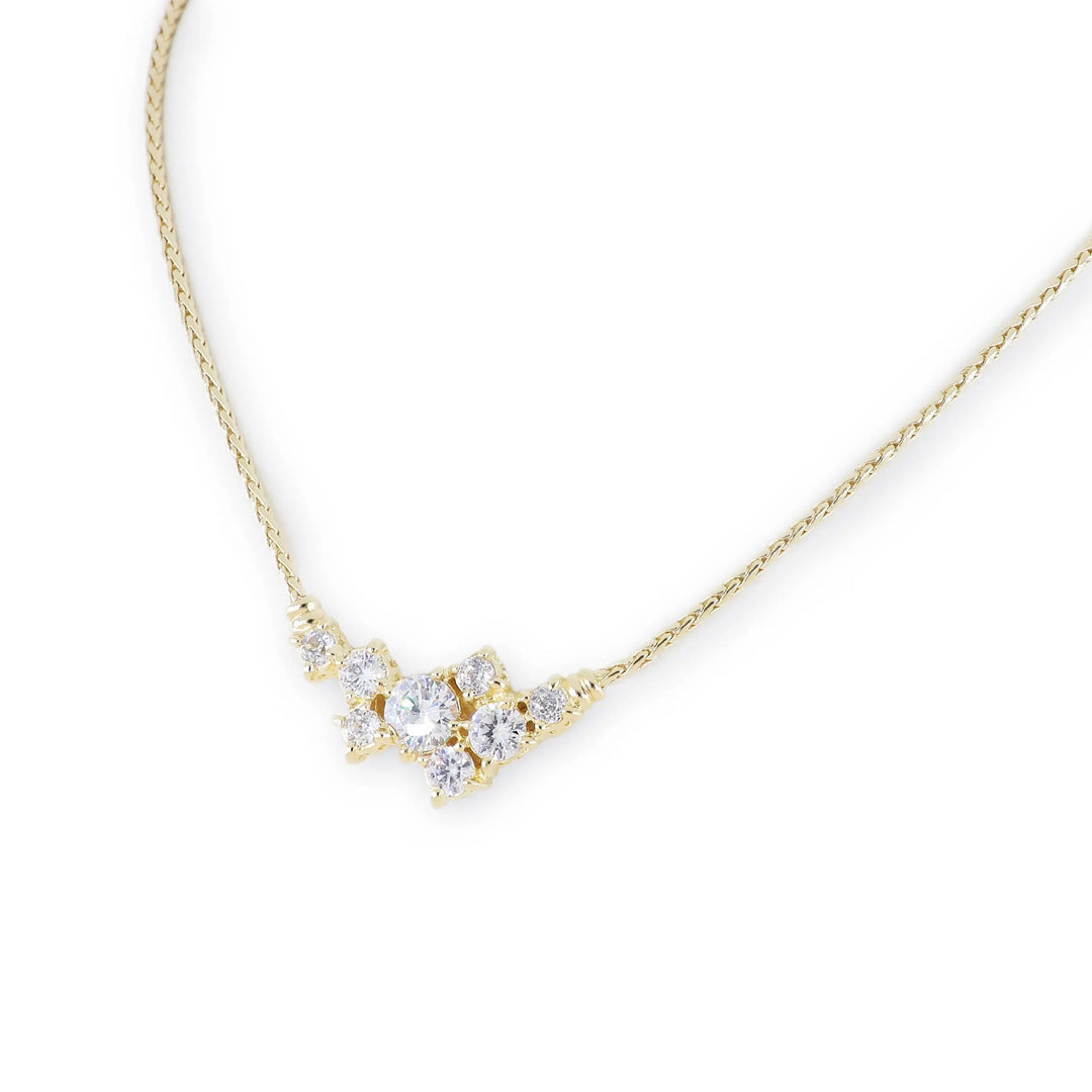 Diamante Cluster 104 - 8 Stone Necklace John Medeiros Jewelry Collections