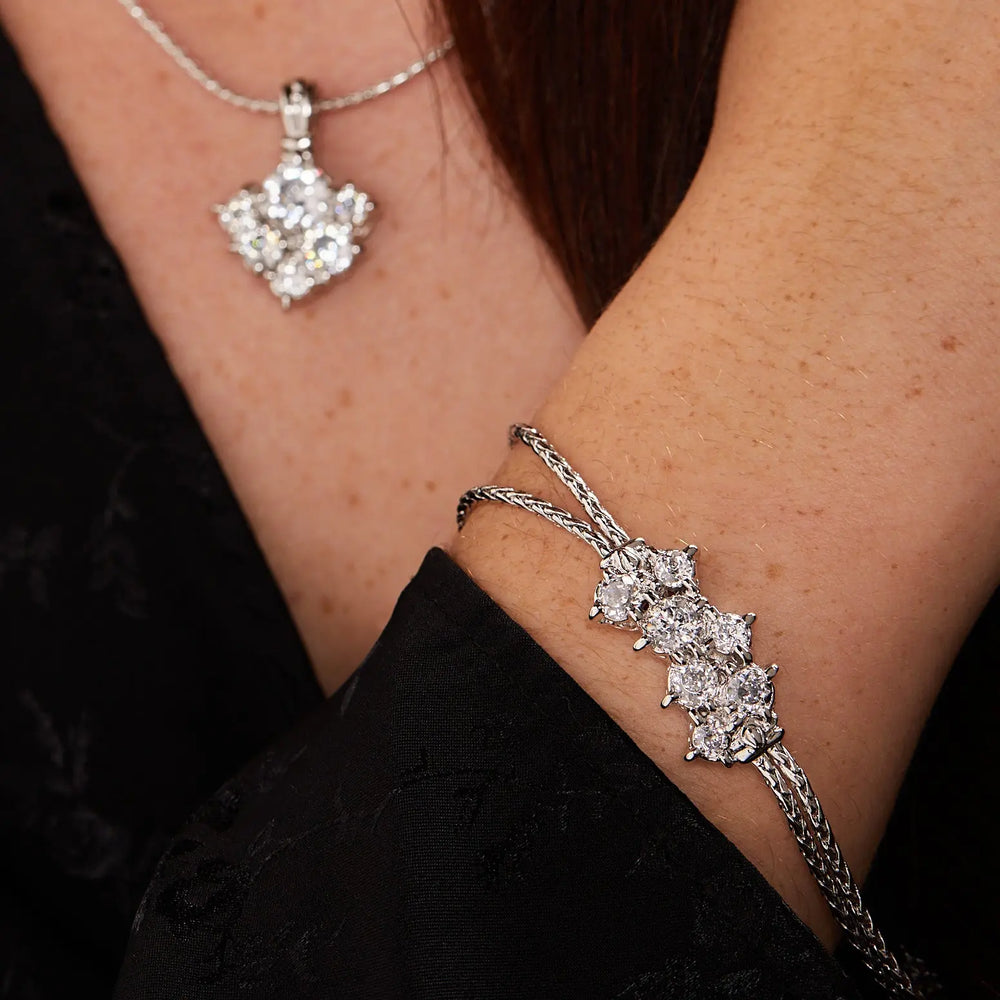 Diamante Cluster 104 - Double Strand Bracelet John Medeiros Jewelry Collections