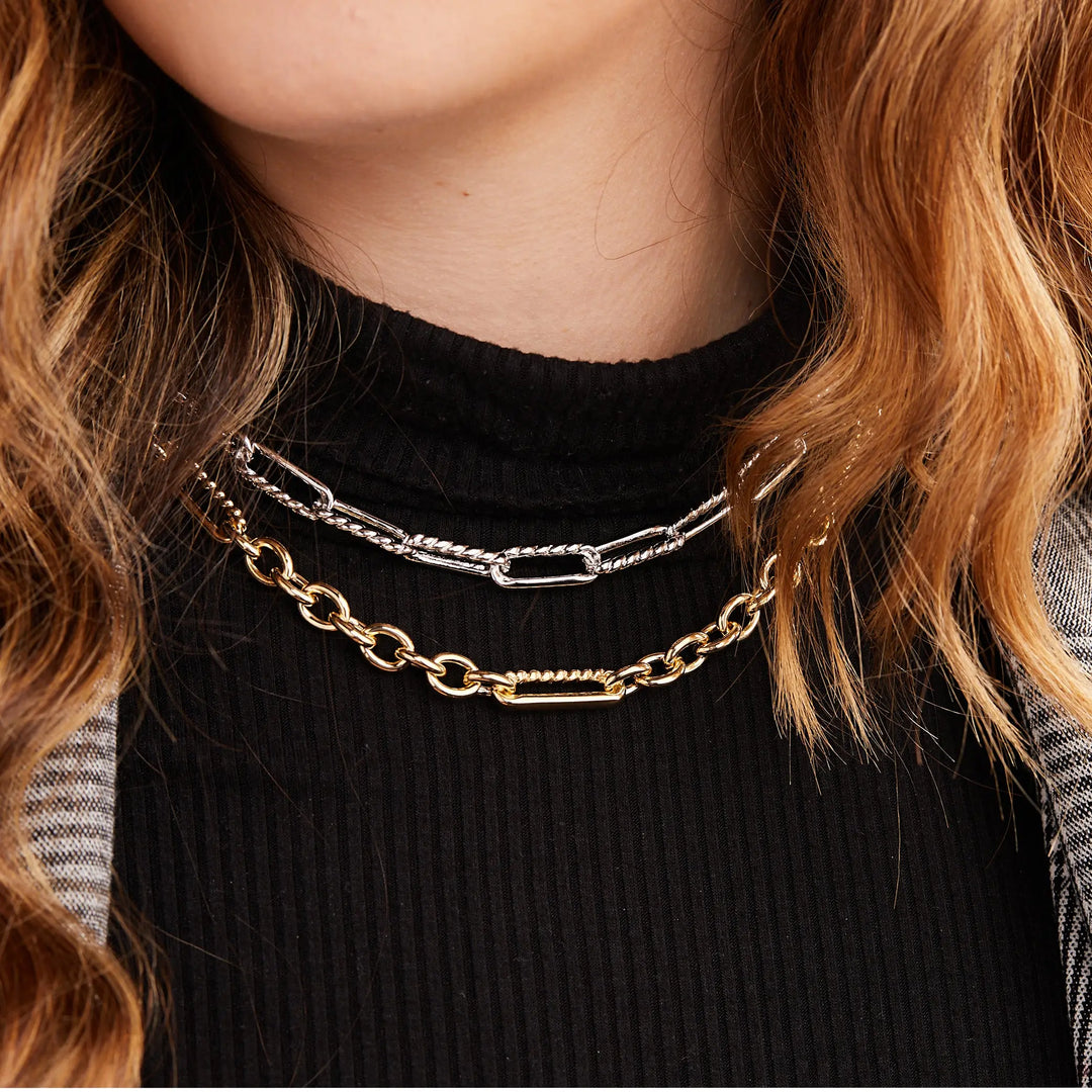 Diamante - JM Large & Small Links Necklace John Medeiros Jewelry Collections