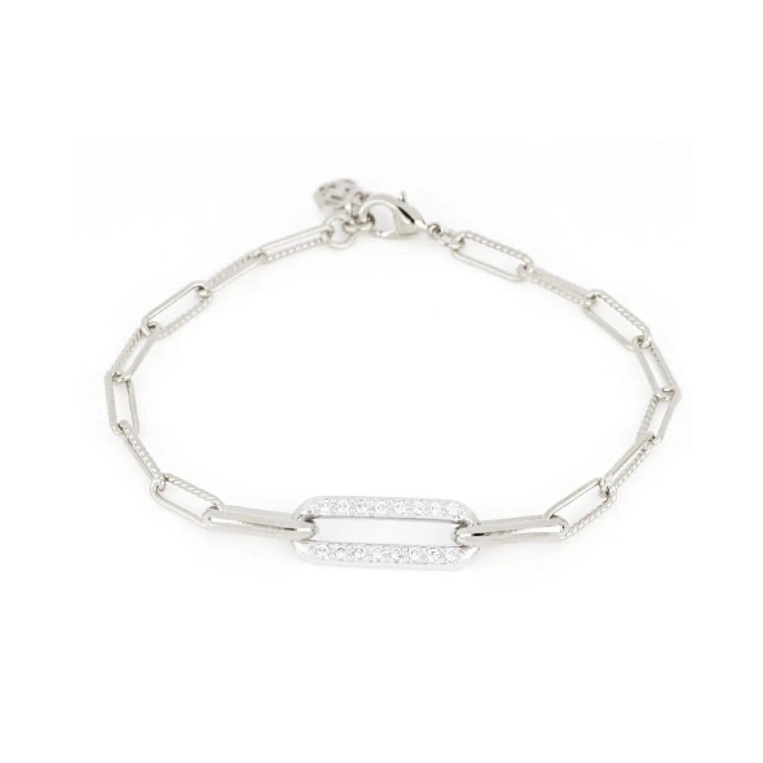 【HYERES LOR】25SS★ Nova SIL (W) Pave Link Station Bracelet HYERES LOR】25SS☆ Nova SIL (W) Pave Link Station Bracelet