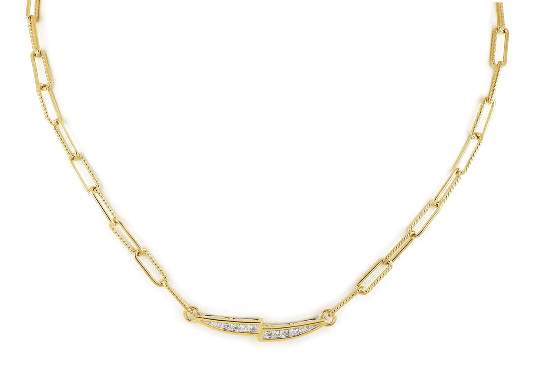 Diamante - Necklace Line Pavé Dual Bar John Medeiros Jewelry Collections