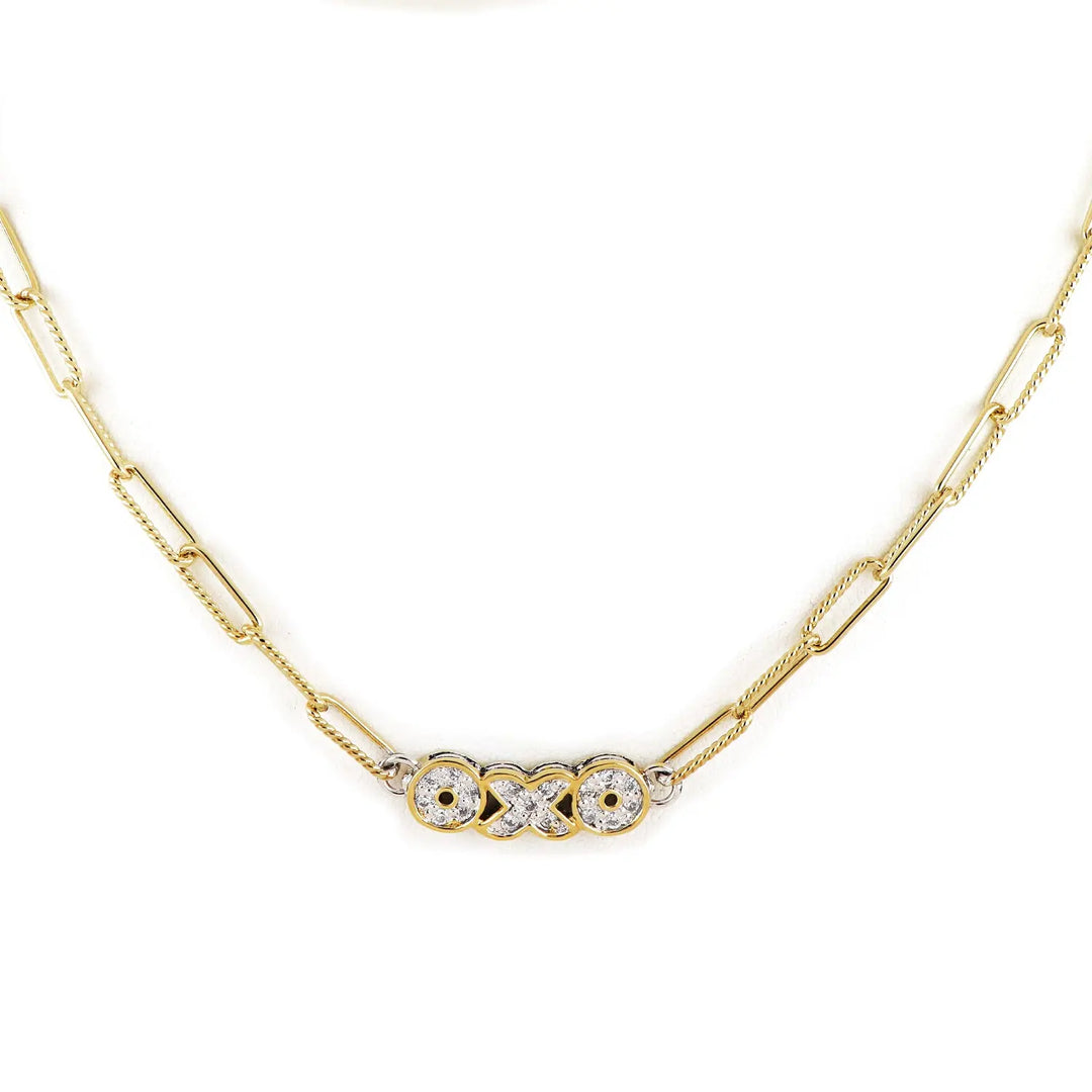 Diamante - Necklace Link Pavé OXO John Medeiros Jewelry Collections