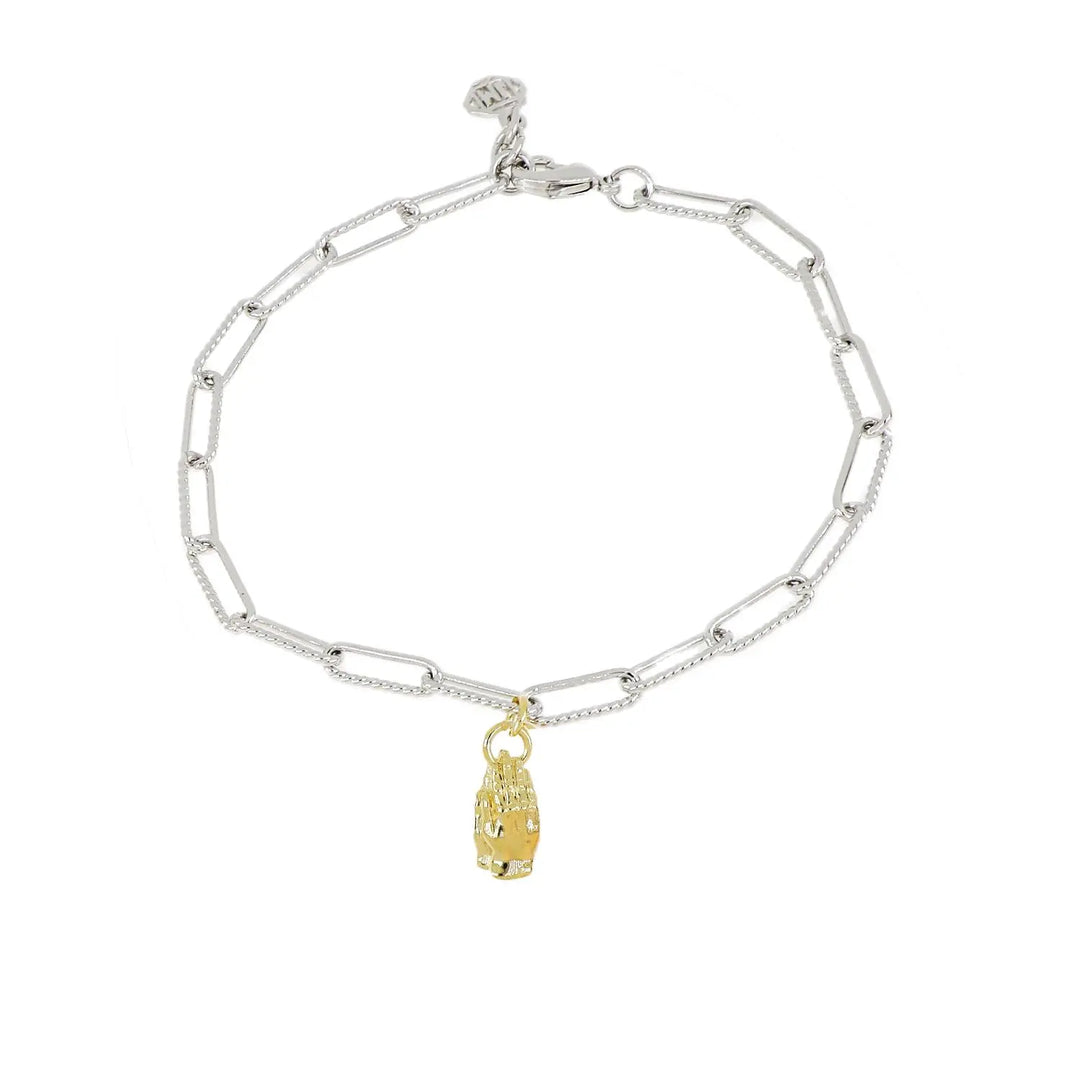 Diamante - Praying Hands Charm Bracelet John Medeiros Jewelry Collections