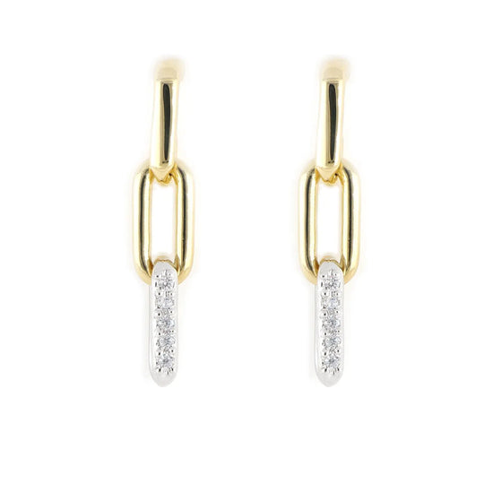 Diamante - Three Link Pavé Earrings John Medeiros Jewelry Collections