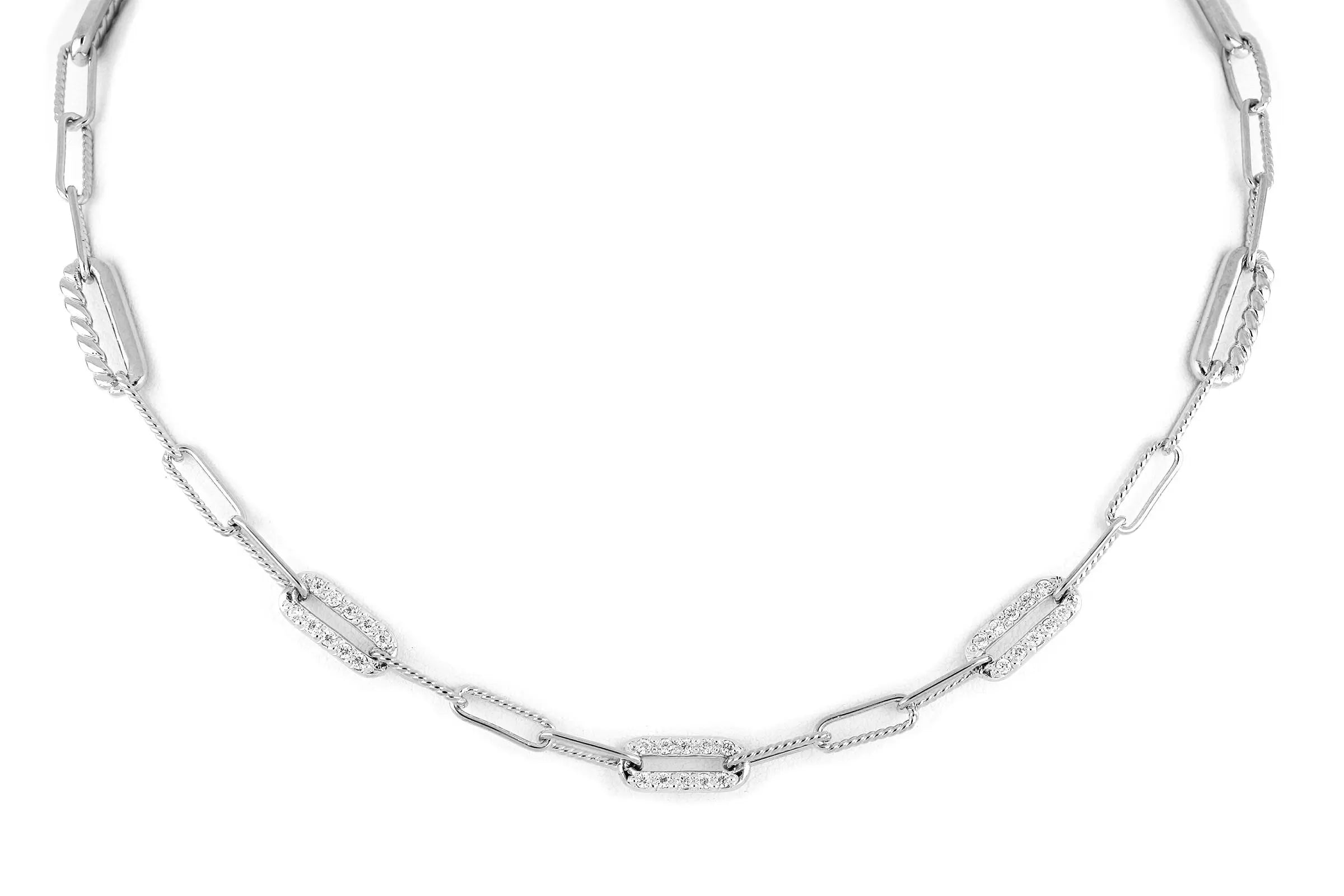 Elegant Paperclip Link Jewelry | Diamante Collection – John