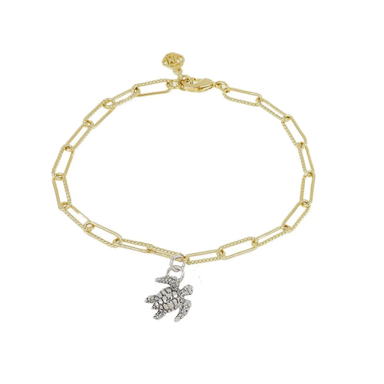 Diamante - Turtle Charm Bracelet John Medeiros Jewelry Collections