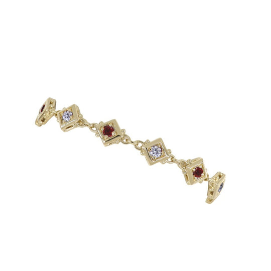 Gilded Collection 11 Stone Tennis Bracelet 7" John Medeiros Jewelry Collections