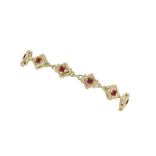 Gilded Collection 11 Stone Tennis Bracelet 7" John Medeiros Jewelry Collections