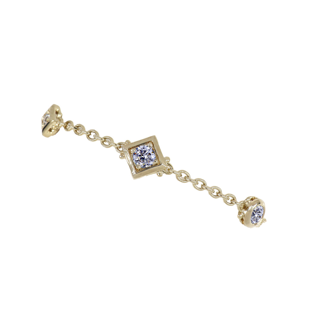 Gilded Collection 3 Stone Multi Shape Bracelet 7" John Medeiros Jewelry Collections