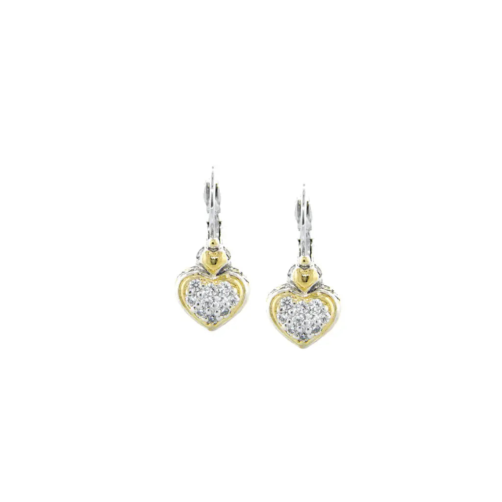 Heart Collection - Pavé French Wire Earrings John Medeiros Jewelry Collections